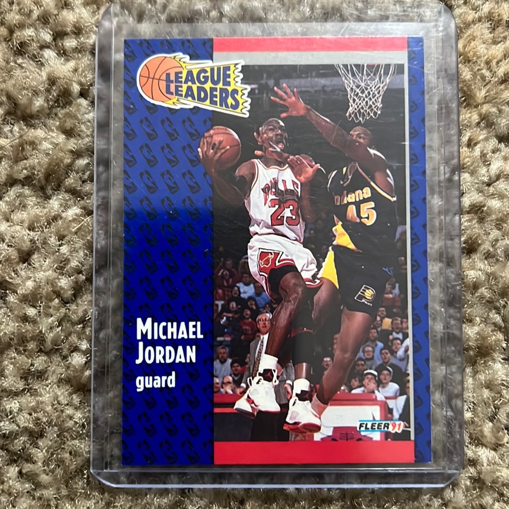 michael jordan fleer 91 league leaders